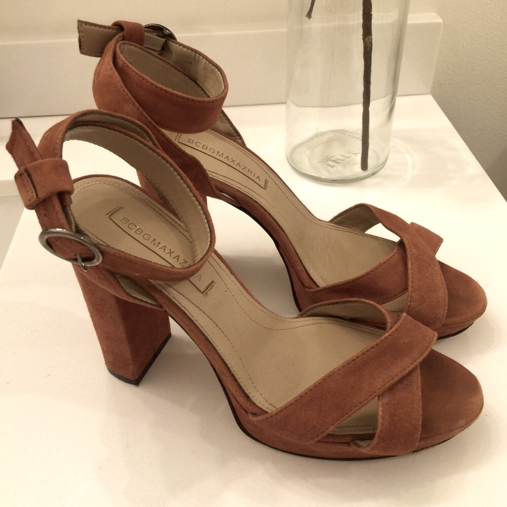 BCBGMaxazria Suede Platform Heels